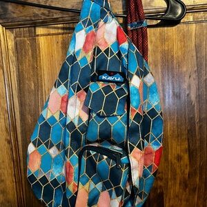 KAVU Colorful Geometric Sling Bag